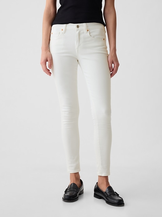 Image number 2 showing, Mid Rise True Skinny Jeans