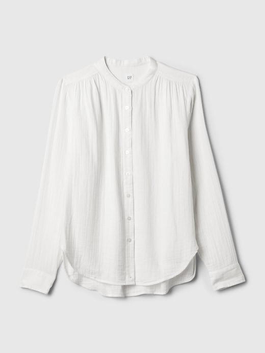 Image number 5 showing, Crinkle Gauze Shirt