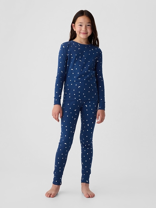 Image number 1 showing, Kids Organic Cotton Star PJ Set