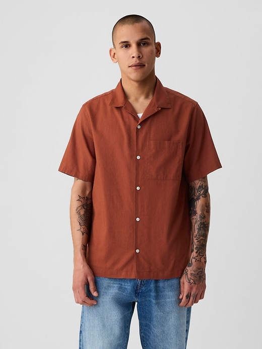 Image number 8 showing, Linen-Cotton Shirt