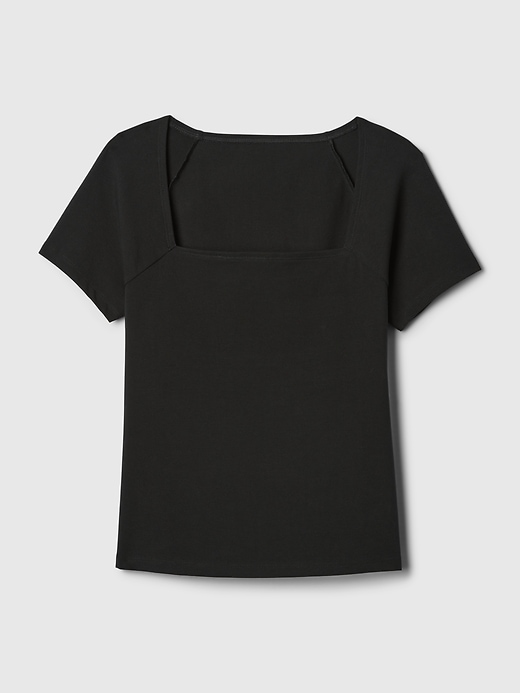 Image number 7 showing, Compact Jersey Square-Neck Shirt