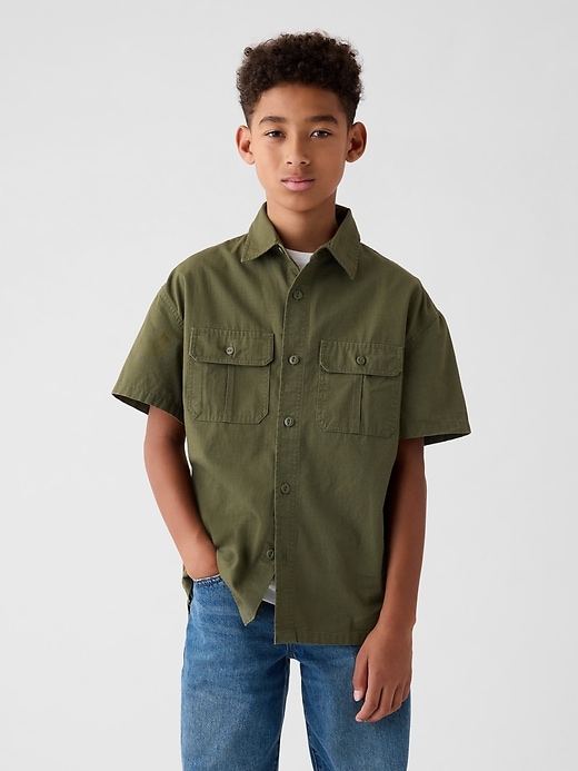 Image number 1 showing, Kids Ripstop Utility Shirt