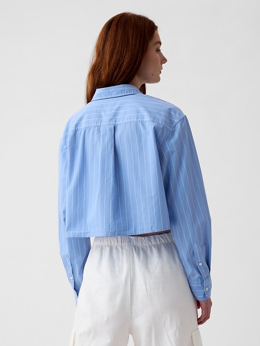 Image number 2 showing, Organic Cotton Cropped Shirt