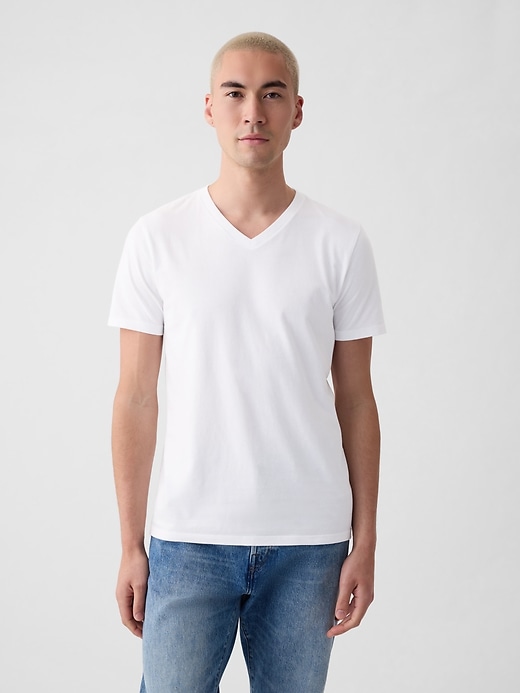 Image number 1 showing, Jersey V-Neck T-Shirt