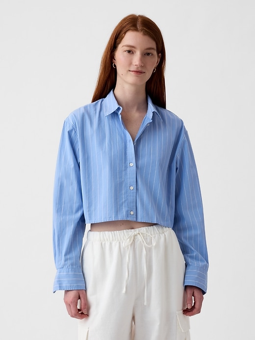 Image number 5 showing, Organic Cotton Cropped Shirt