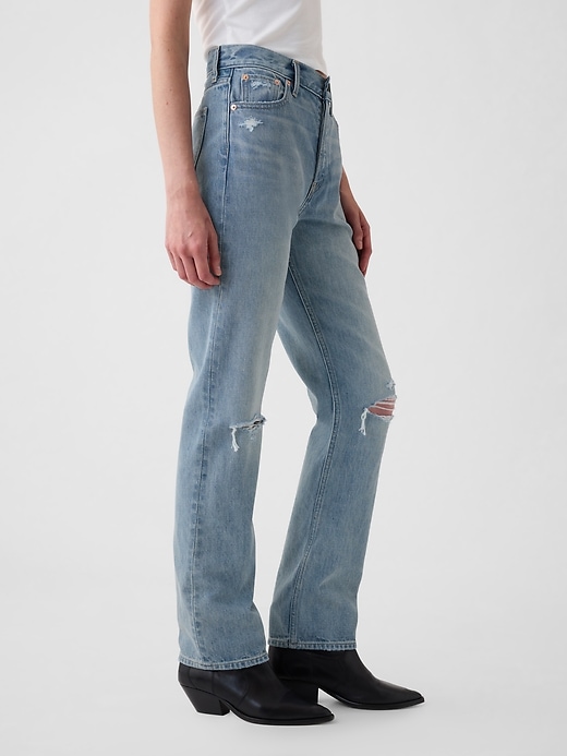 Image number 3 showing, High Rise Rigid &#39;90s Straight Jeans