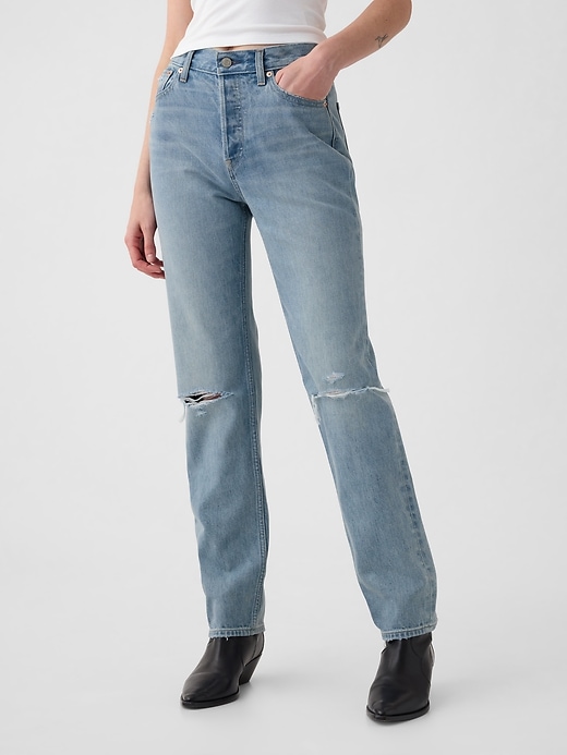 Image number 2 showing, High Rise Rigid &#39;90s Straight Jeans