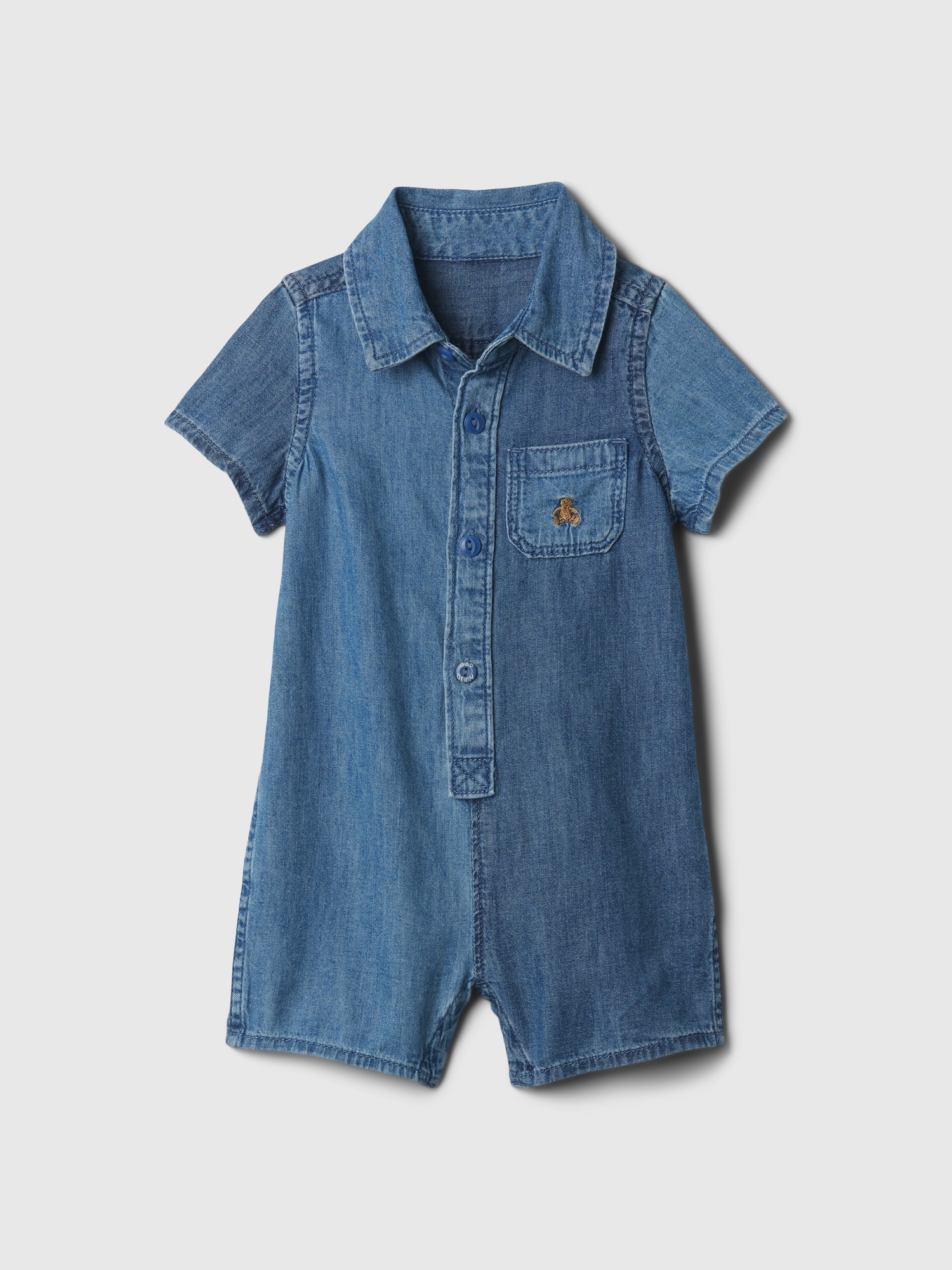 Baby Denim Shorty One-Piece