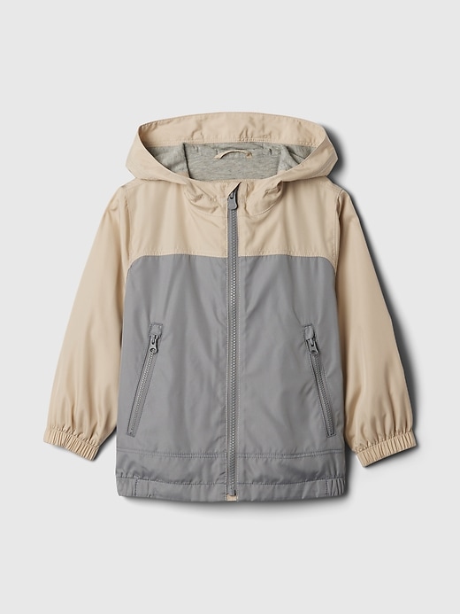 Image number 1 showing, babyGap Jersey-Lined Windbreaker