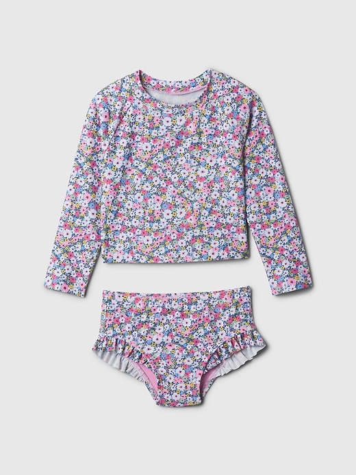 Image number 1 showing, babyGap Print Rash Guard Two-Piece