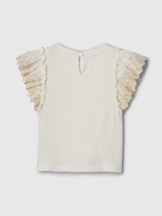 Image number 2 showing, Baby &amp; Toddler Eyelet Rib T-Shirt