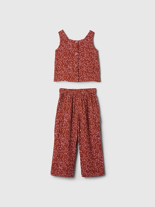 Image number 2 showing, babyGap Crinkle Gauze Cargo Outfit Set