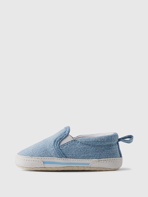 Image number 5 showing, Baby Denim Slip-On Shoes