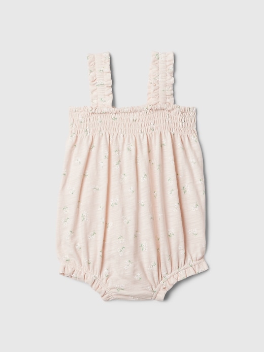 Image number 1 showing, Baby Smocked Shorty One-Piece