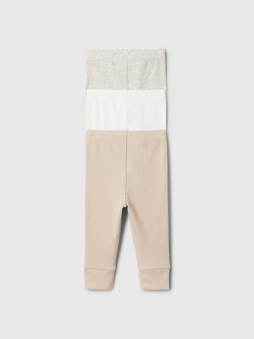 L'image numéro 2 présente Pantalon finement côtelé Premiers essentiels pour Bébé (paquet de 3)