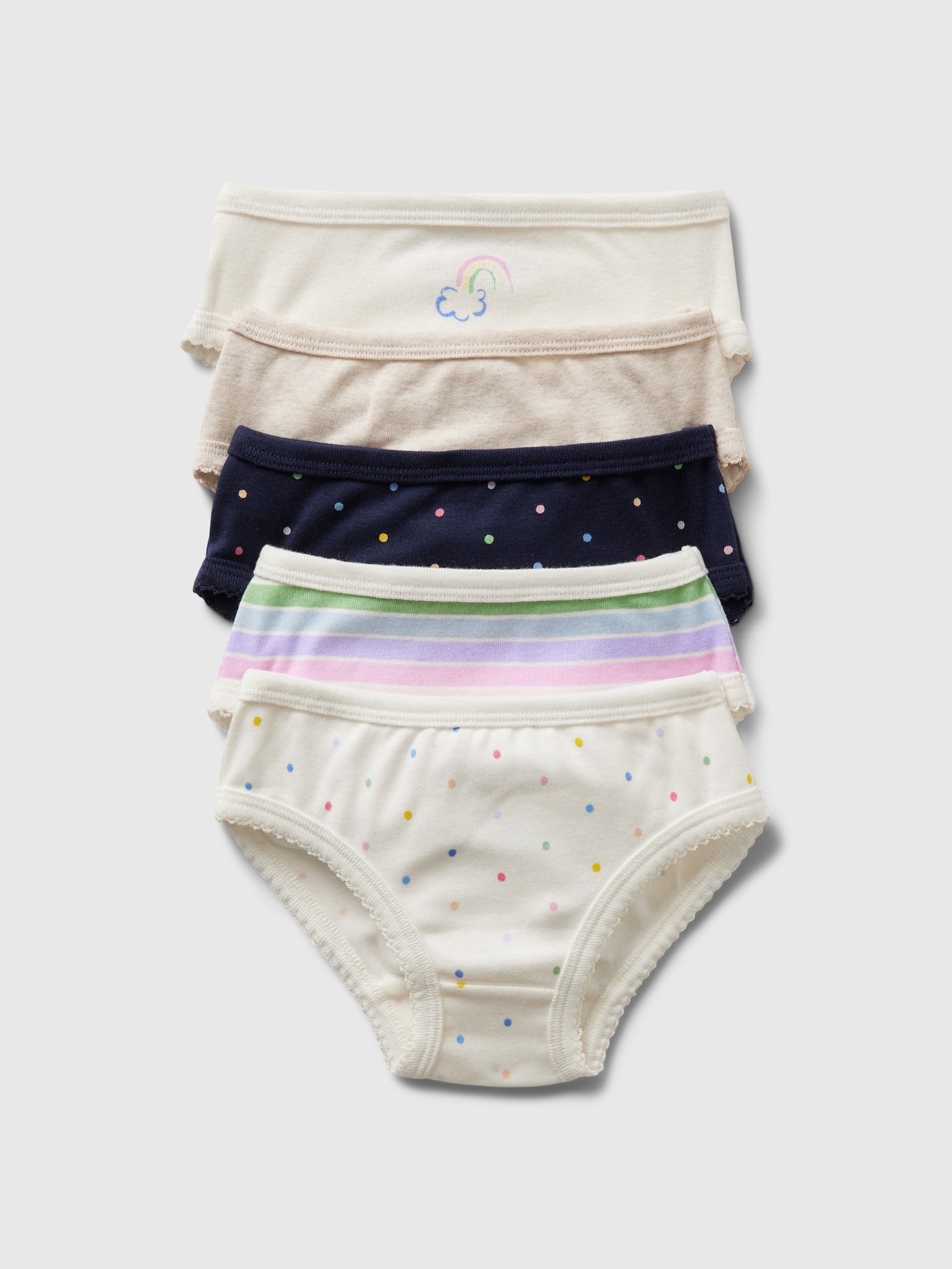 Toddler Organic Cotton Bikini Briefs (5-Pack)