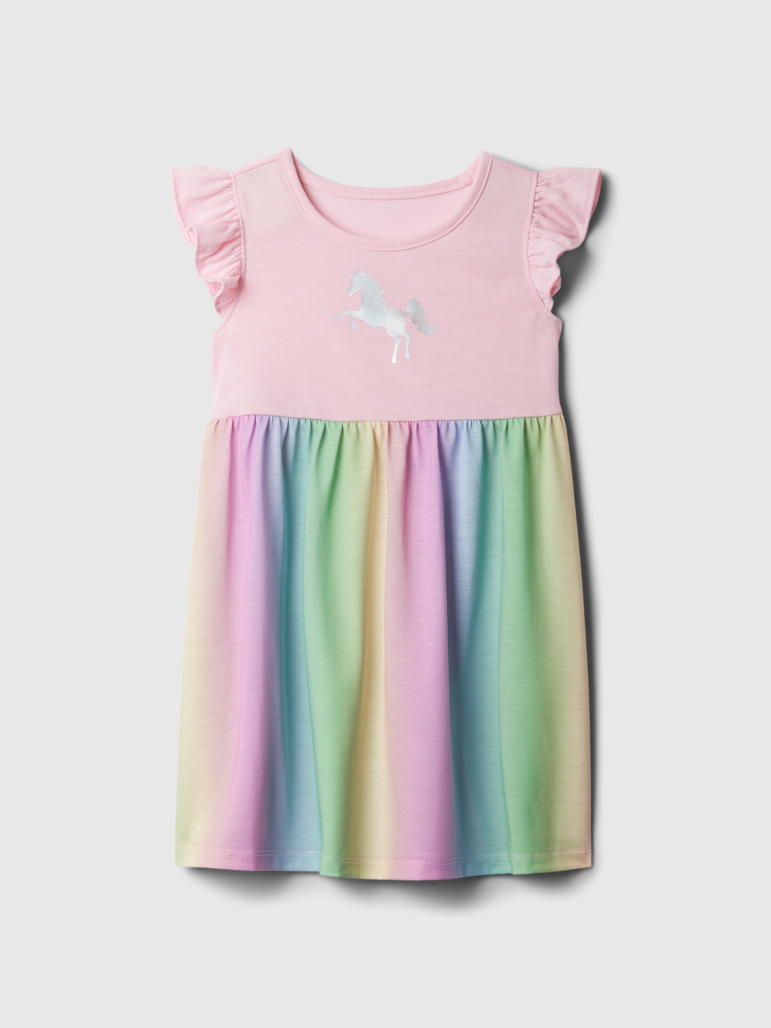 Toddler Girls Unicorn Recycled Pj Dress by Gap Pink Size 12 18 M