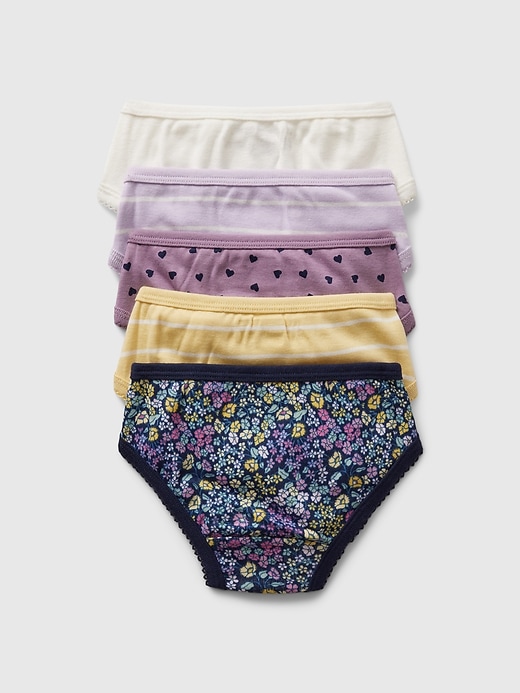 L'image numéro 2 présente Culottes bikinis en coton biologique pour Toute-petite (paquet de 5)