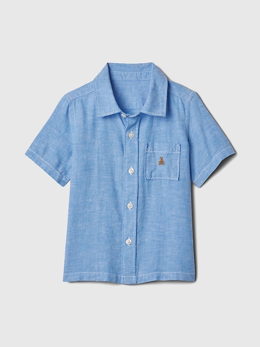 Image number 3 showing, babyGap Linen-Cotton Shirt