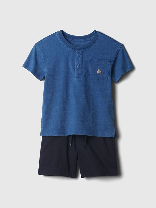 Image number 1 showing, babyGap Henley Outfit Set