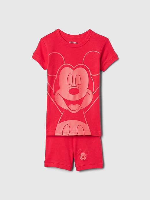 Image number 1 showing, Gap × Disney Baby Organic Cotton Mickey Mouse PJ Shorts Set