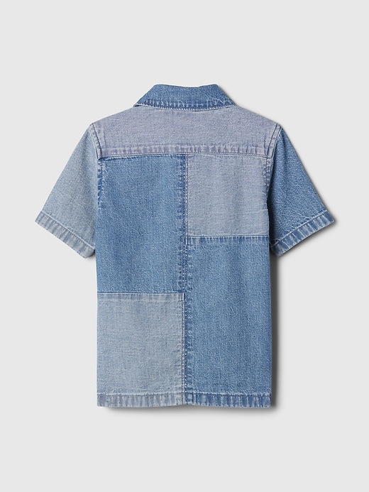 Image number 2 showing, babyGap Patchwork Denim Shirt