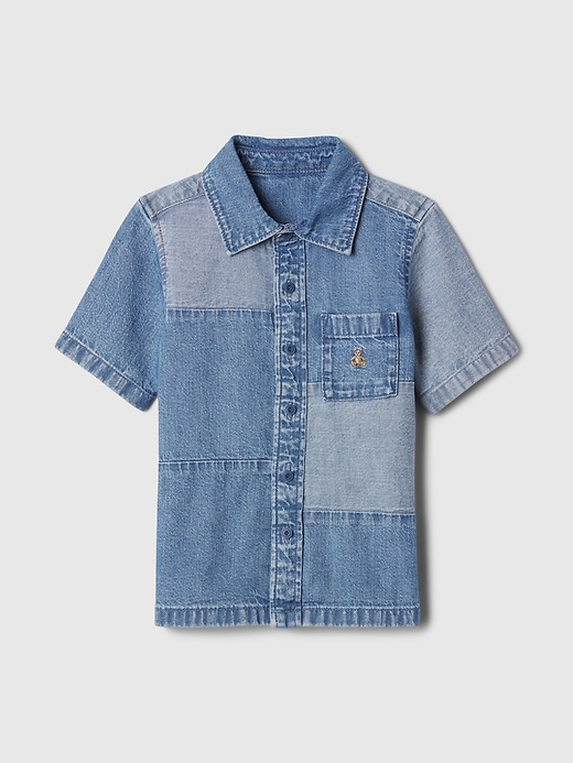 Image number 3 showing, babyGap Print Denim Shirt