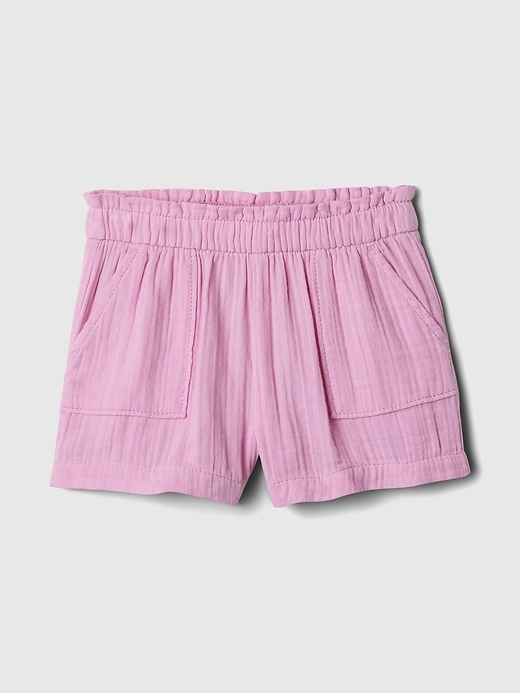 Image number 1 showing, babyGap Crinkle Gauze Pull-On Shorts