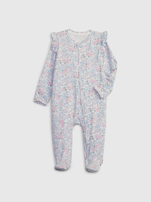 View large product image 1 of 1. Baby First Favorites Organic Cotton Footed One-Piece