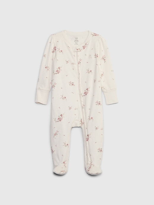 View large product image 1 of 1. Baby First Favorites Organic CloudCotton Footed One-Piece