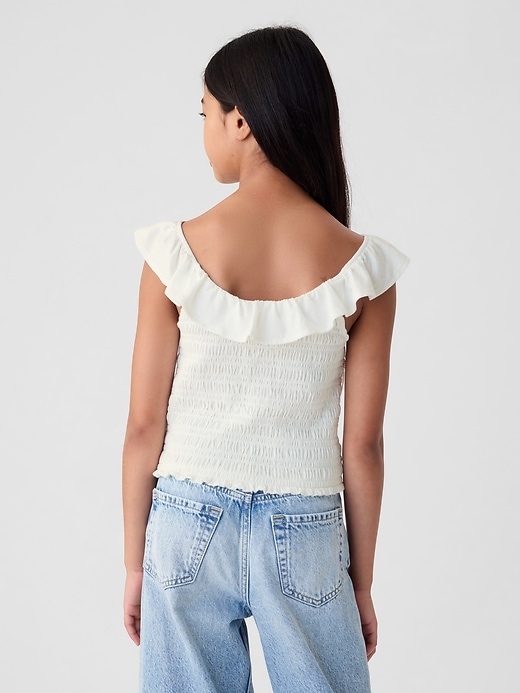 Image number 2 showing, Kids Ruffle Smocked Tank Top