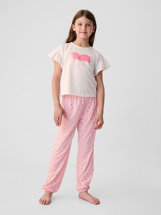 Image number 1 showing, Kids Recycled PJ Jogger Set