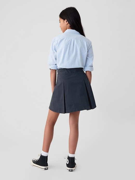 Image number 2 showing, Kids Uniform Pleated Khaki Skort