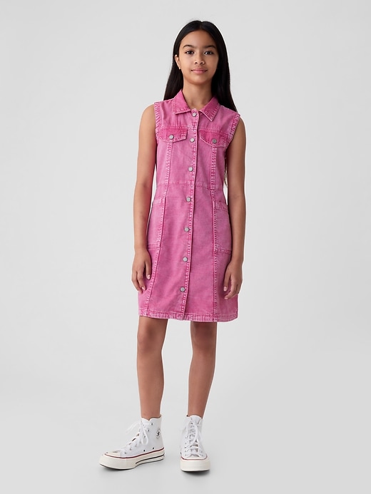 Image number 1 showing, Kids Denim Dress