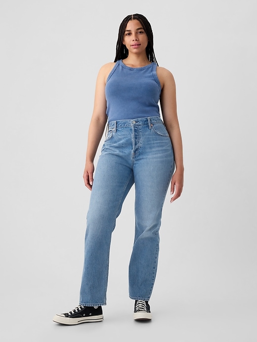 Image number 5 showing, High Rise Rigid &#39;90s Straight Jeans