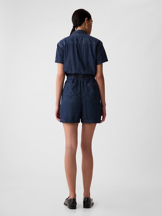 Image number 2 showing, Denim Romper