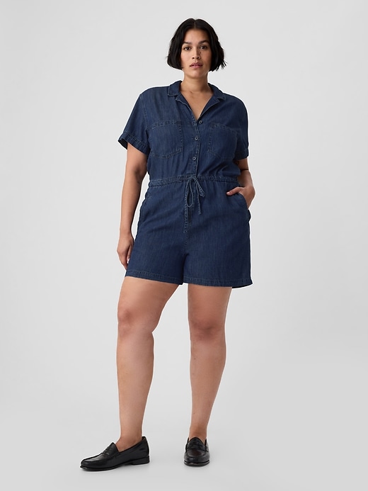 Image number 5 showing, Denim Romper