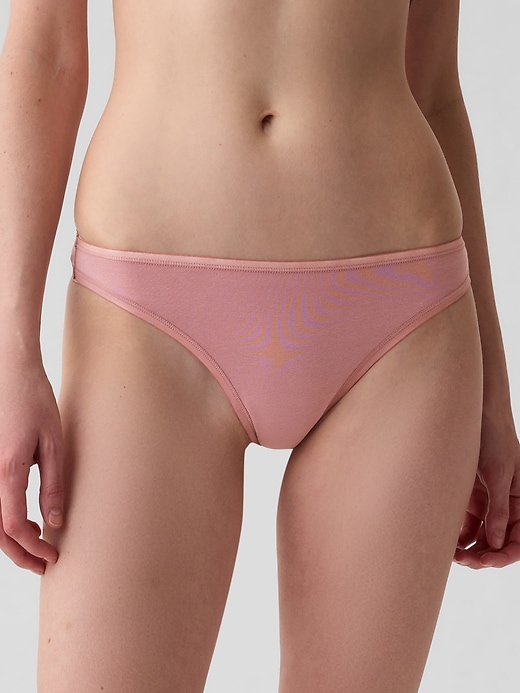 Image number 2 showing, Organic Stretch Cotton Thong