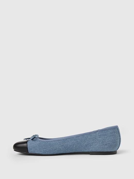 Image number 5 showing, Denim Ballet Flats