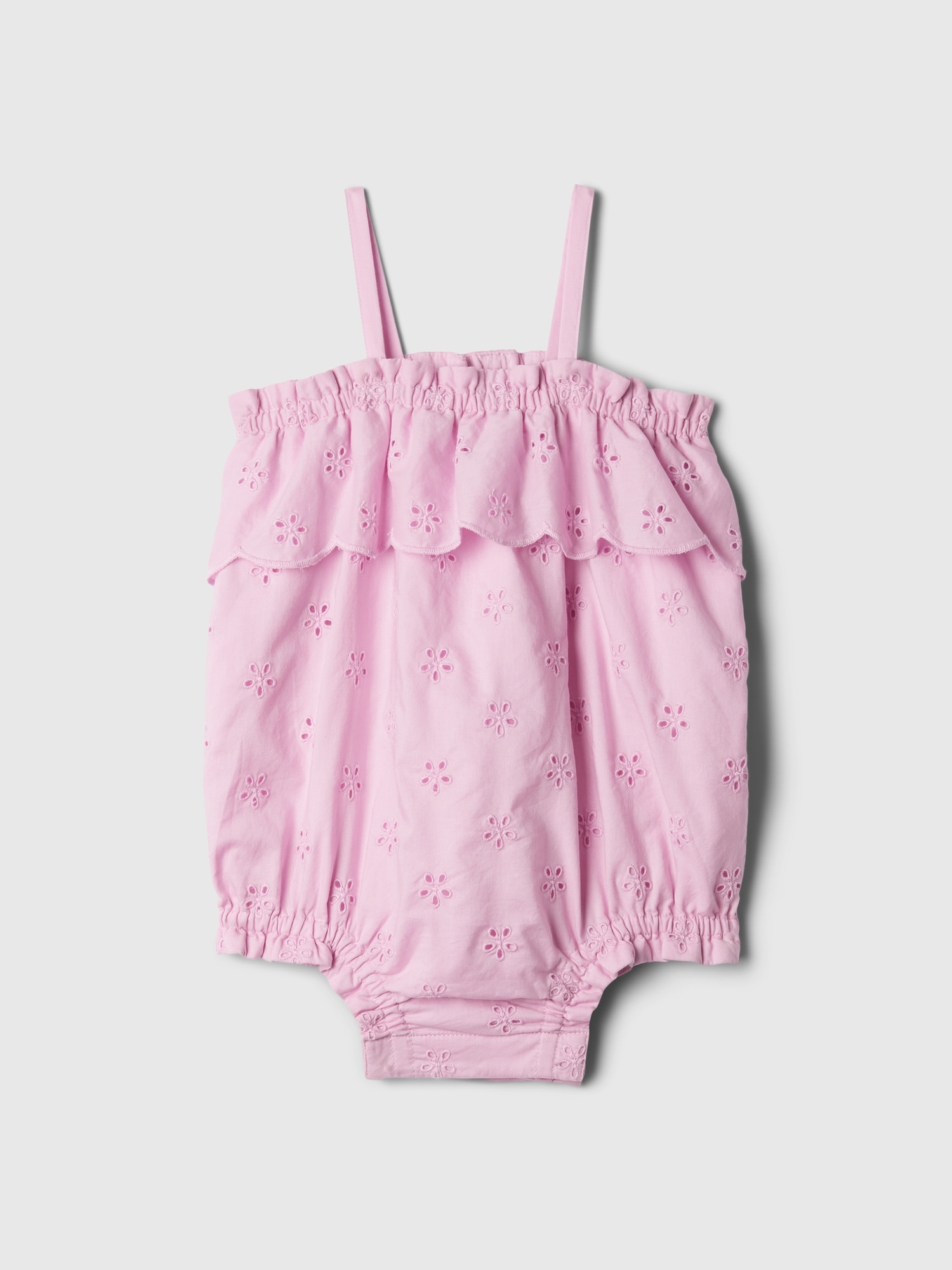 Baby Eyelet Bubble Shorty One-Piece