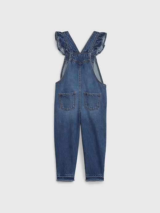 Image number 2 showing, Gap × Disney Baby Minnie Mouse Denim Overalls