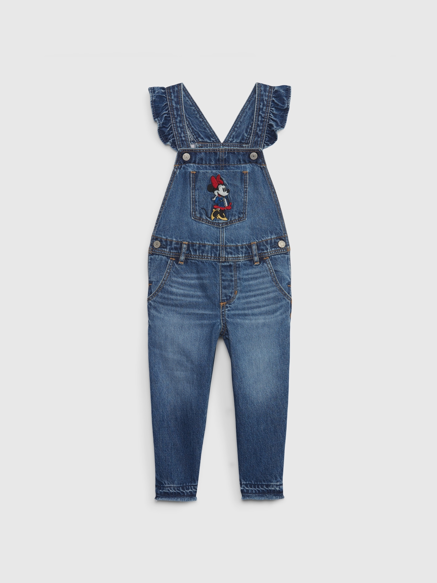 Gap × Disney Baby Minnie Mouse Denim Overalls