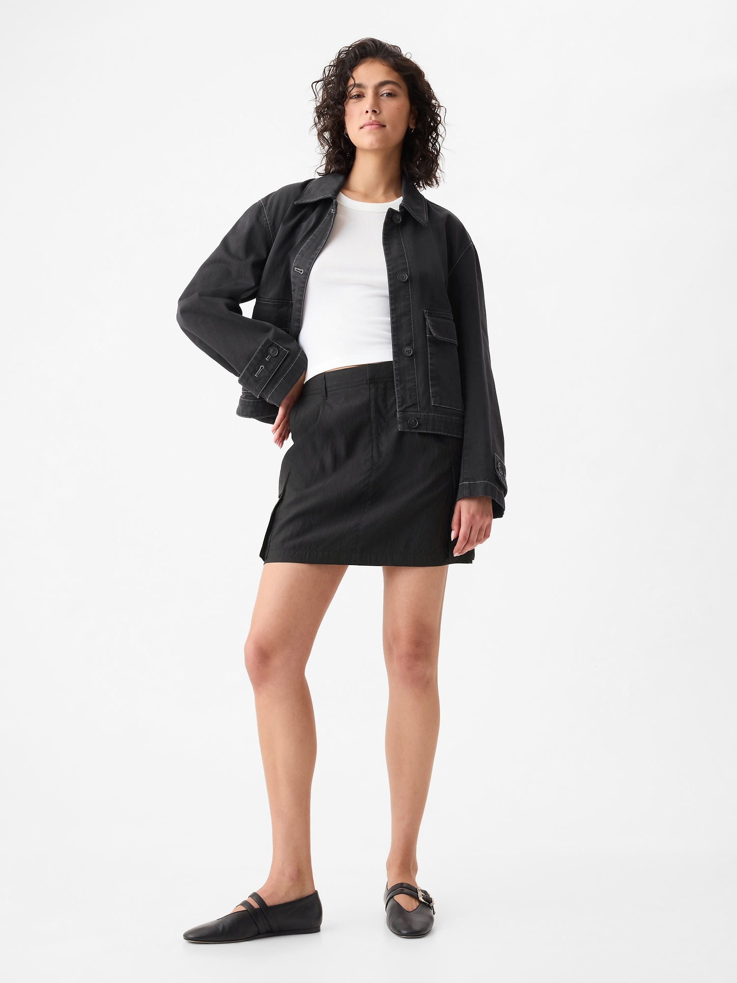 Utility Mini Skirt