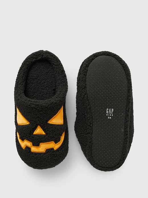 Image number 3 showing, Kids Sherpa Halloween Slippers