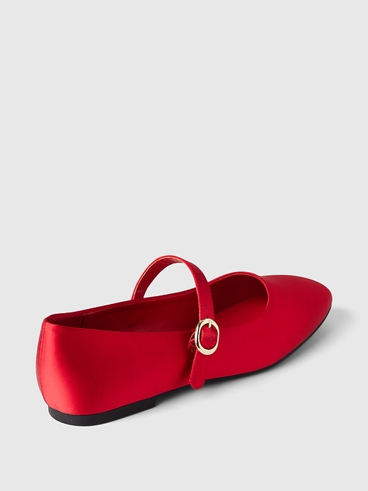 Image number 4 showing, Satin Ballet Flats