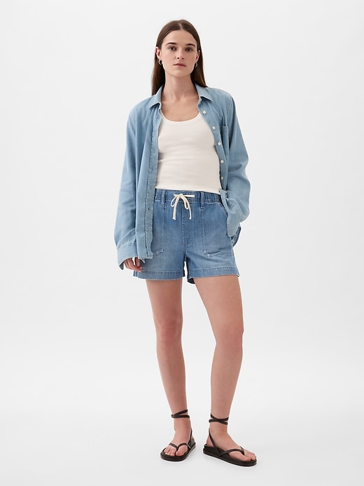 Image number 1 showing, Denim Easy Shorts