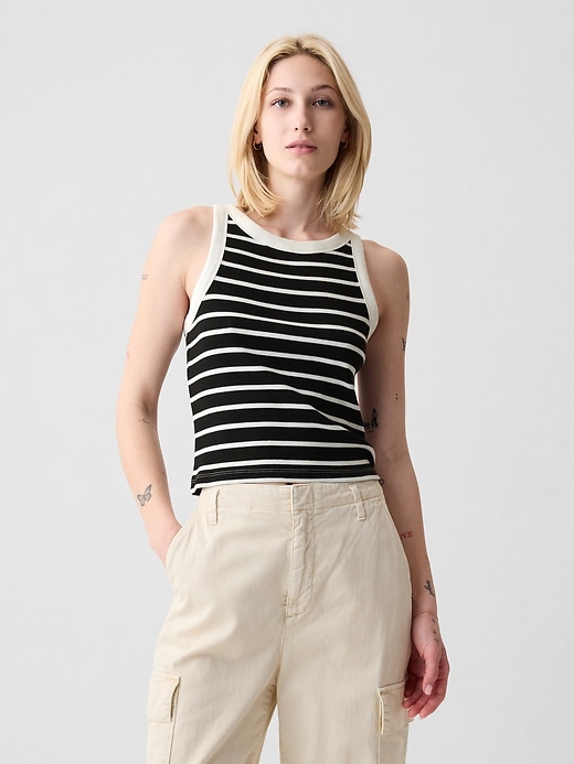 Image number 9 showing, Modern Rib Cropped Halter Top