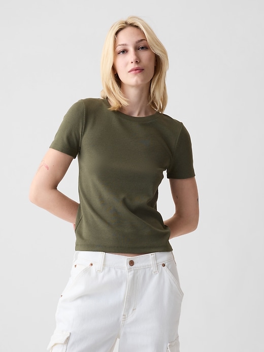 Image number 1 showing, Modern Cropped T-Shirt