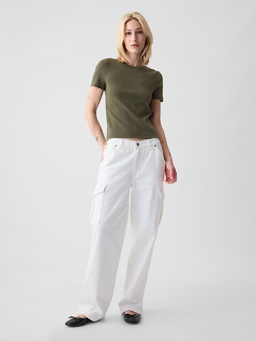 Image number 3 showing, Modern Cropped T-Shirt