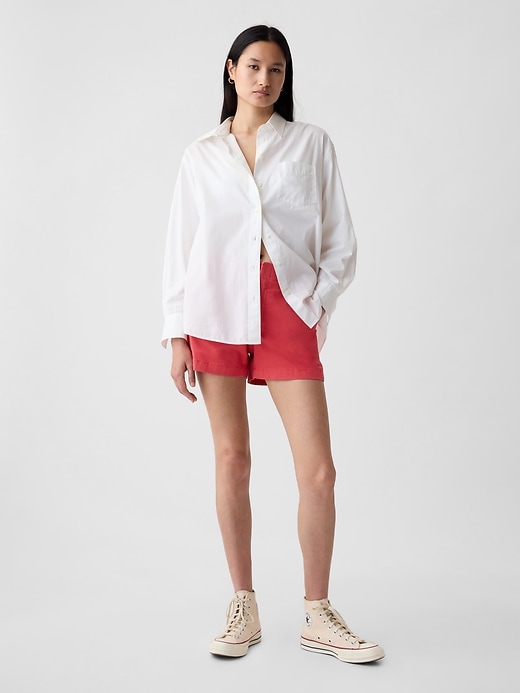 Gap khaki shorts womens best sale